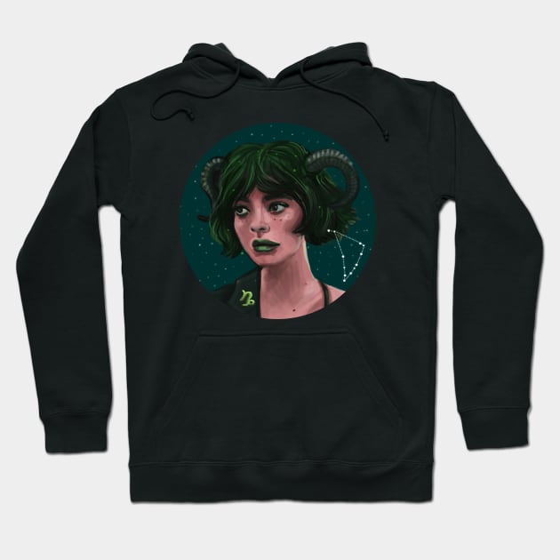 Capricorn Hoodie by Daria Popkova